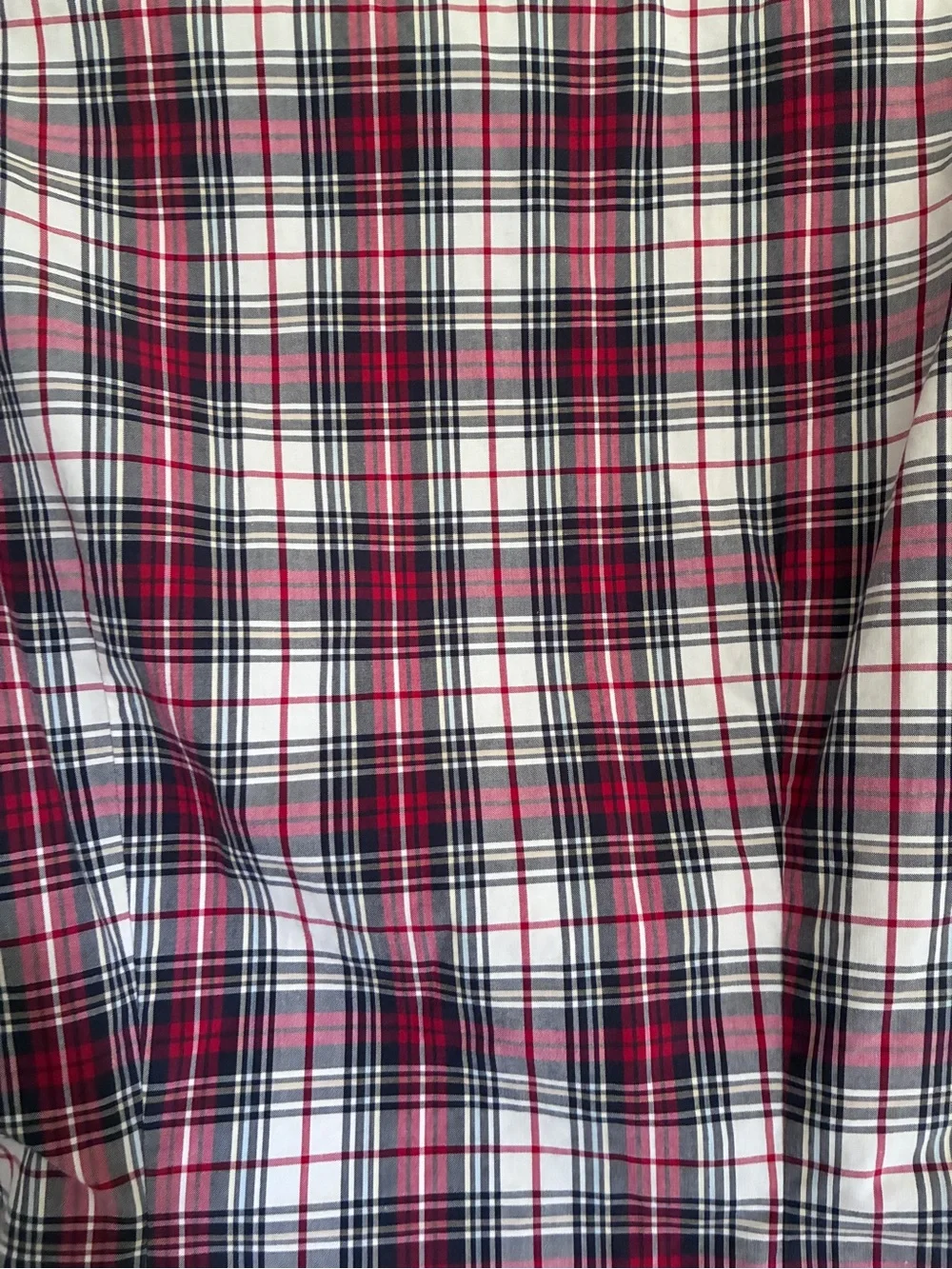 Vintage 90s Gap Preppy Skater Sleeveless Plaid Button-Front Top Red White Sz S